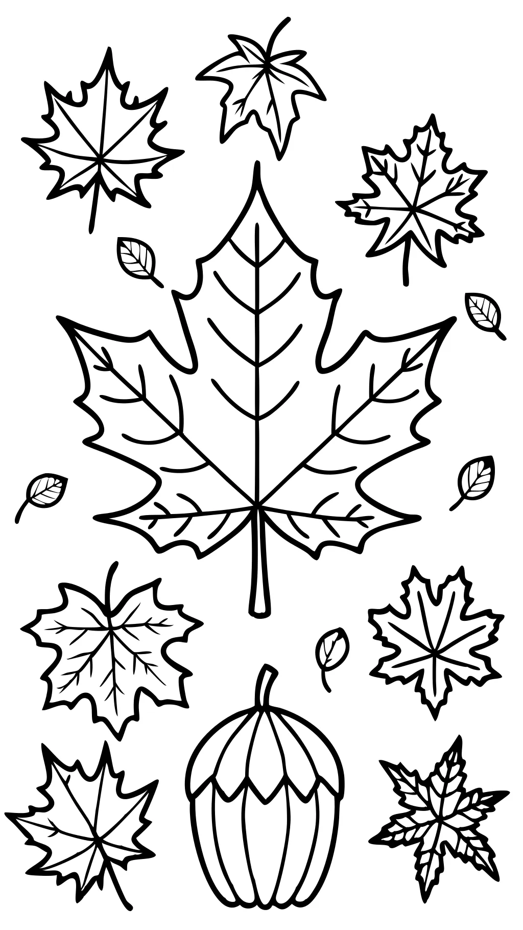 autumn leaves coloring pages